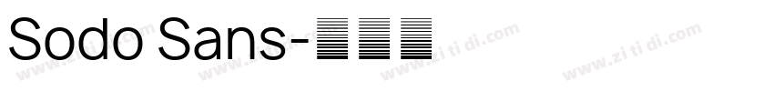 Sodo Sans字体转换